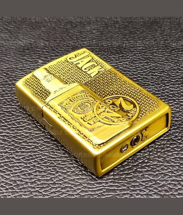 PAAVI Gold Iron Cigarette Lighter ( Pack of 1 )