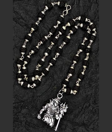 AKLINA Silver Men's Religious Pendant With Chain ( Pack of 1 )