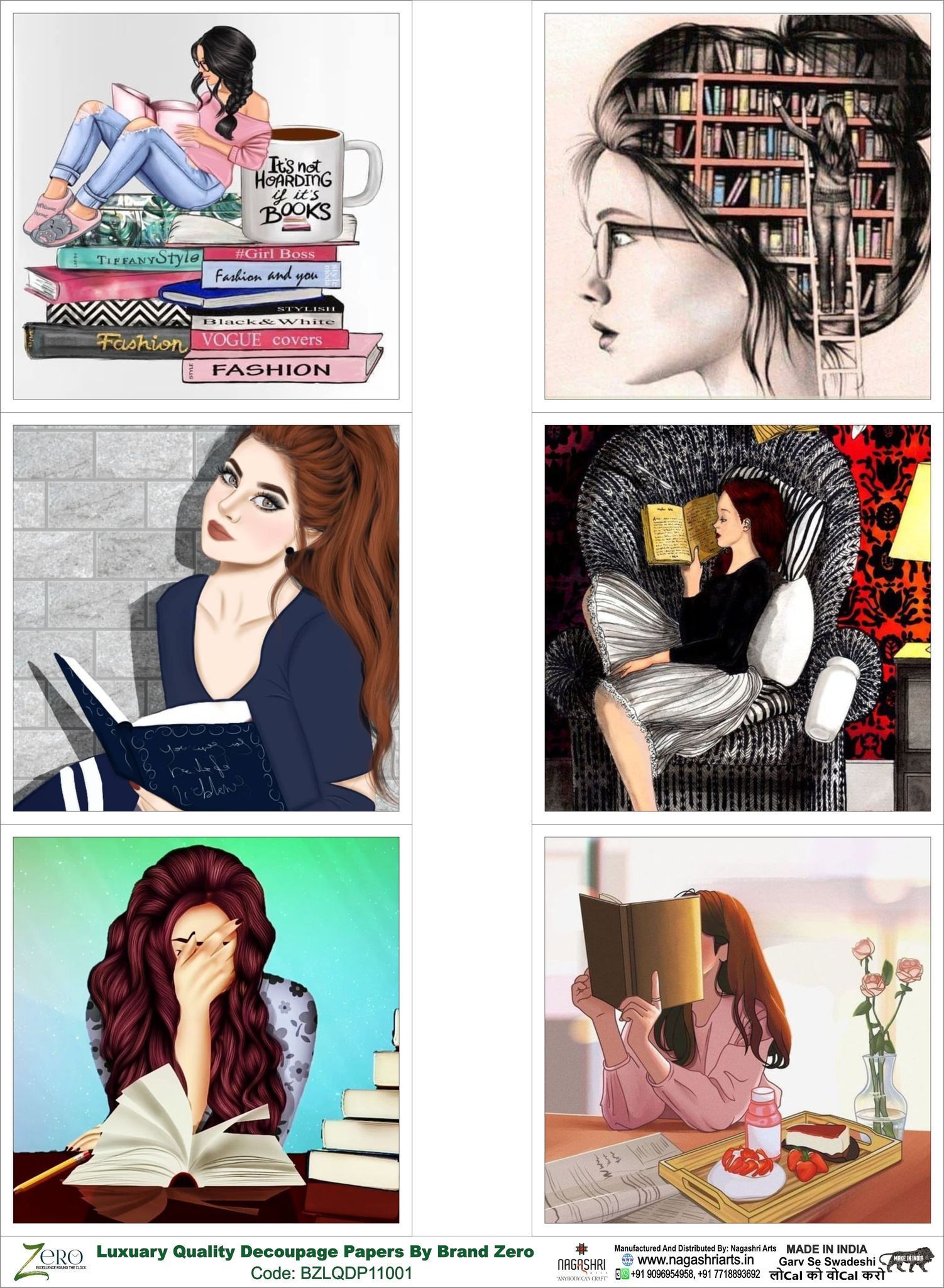 Brand Zero Luxury Speciality Decoupage Paper - BZLQDP11001