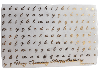 3 D Embossed Mantra Design Sticker 2 - A5 Size