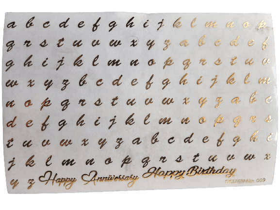 3 D Embossed Mantra Design Sticker 2 - A5 Size