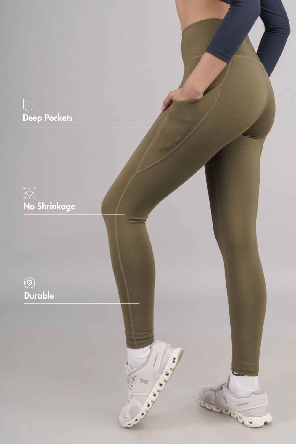 Carbon Utility Legging (2 Pockets)-XS