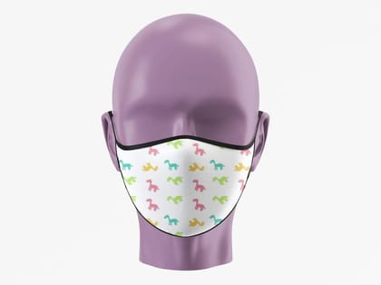 Dino Be Mine-O Face Mask (Pack of 1, 3, 5, 10)
