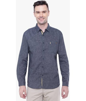Kuons Avenue - Blue Denim Regular Fit Men's Casual Shirt ( Pack of 1 )