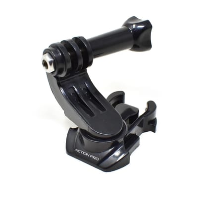Action Pro 360 Degree Rotatable J-Hook Buckle Base Vertical Surface Mount Adapter Compatible with GoPro-13/12/11/10/9/8/7/6/5/4/3+/3/DJI/Insta-360/Yi/SJCAM & Other Action Cameras Action Pro 360 Degree Rotatable J-Hook Buckle Base Vertical Surface Mount A