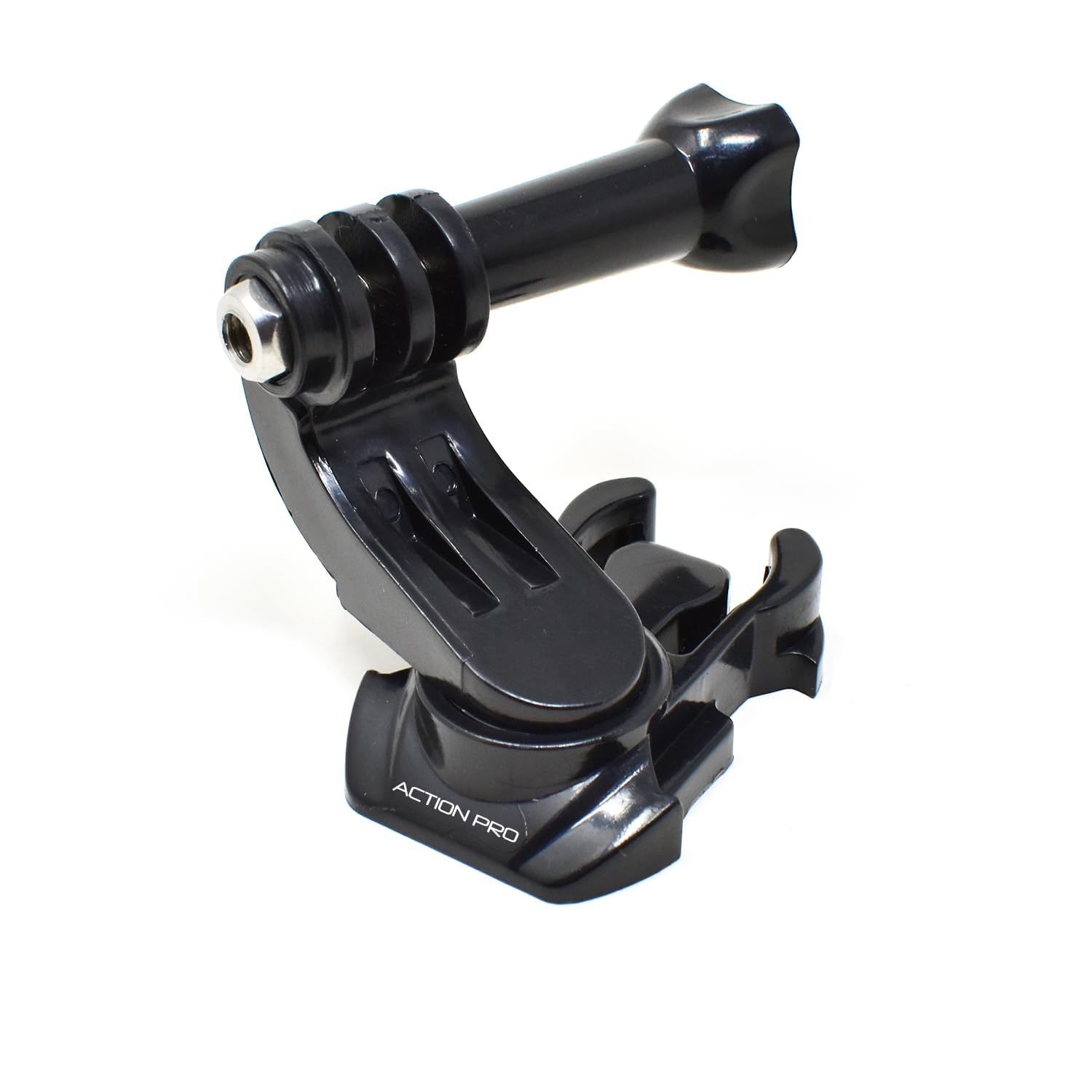 Action Pro 360 Degree Rotatable J-Hook Buckle Base Vertical Surface Mount Adapter Compatible with GoPro-13/12/11/10/9/8/7/6/5/4/3+/3/DJI/Insta-360/Yi/SJCAM & Other Action Cameras Action Pro 360 Degree Rotatable J-Hook Buckle Base Vertical Surface Mount A