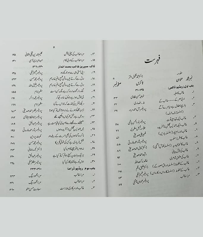 Ghalib Basad Andaz Urdu Literary Knowledge