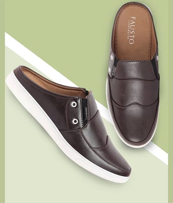 Fausto Beige Men's Mules Shoes