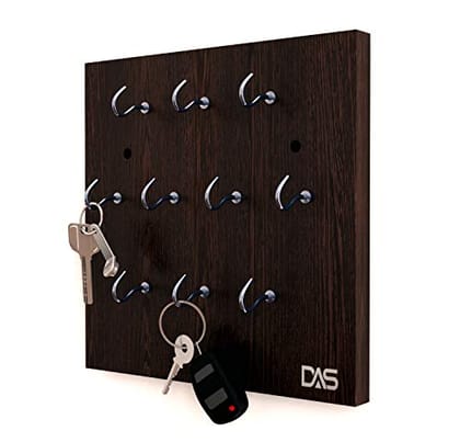 DAS Wall Mounted Home Décor Key Chain Holder/Organizer Key Hooks (10 Hooks)- Vigo