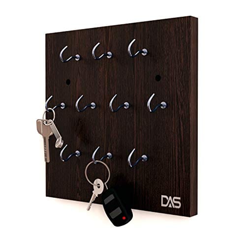 DAS Wall Mounted Home Décor Key Chain Holder/Organizer Key Hooks (10 Hooks)- Vigo