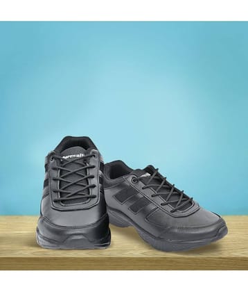 Aerowalk Black Men's Lifestyle Shoes
