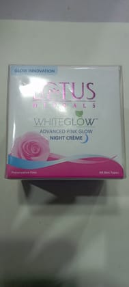 Lotus herbals white glow advanced pink glow night creme 50 g