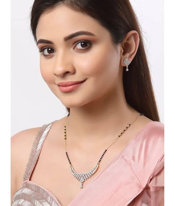 Sunhari Jewels Silver Mangalsutra Set ( Pack of 1 )