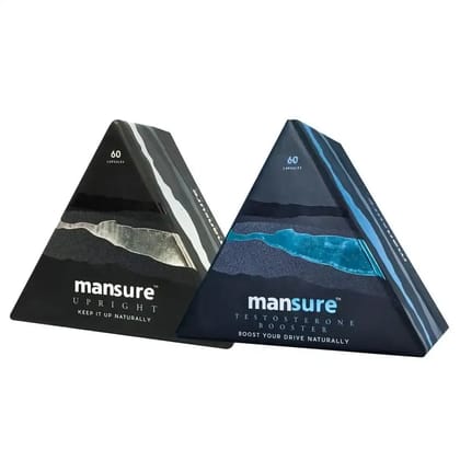 ManSure Combo - UPRIGHT and TESTOSTERONE BOOSTER Capsules For Men