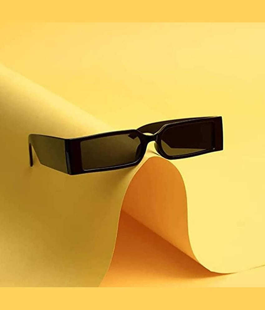 Dyana Core Black Rectangular Sunglasses ( Pack of 1 )
