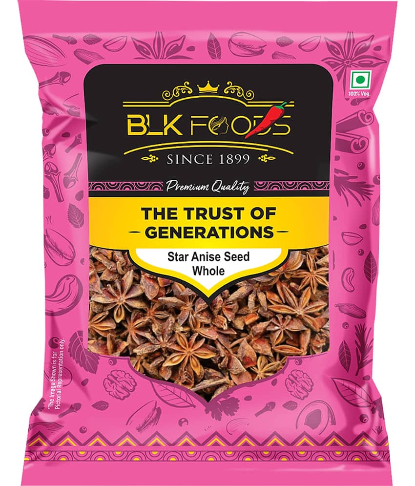 BLK FOODS _Select Star Anise Seed Whole (Badiyan) 200g 200 gm