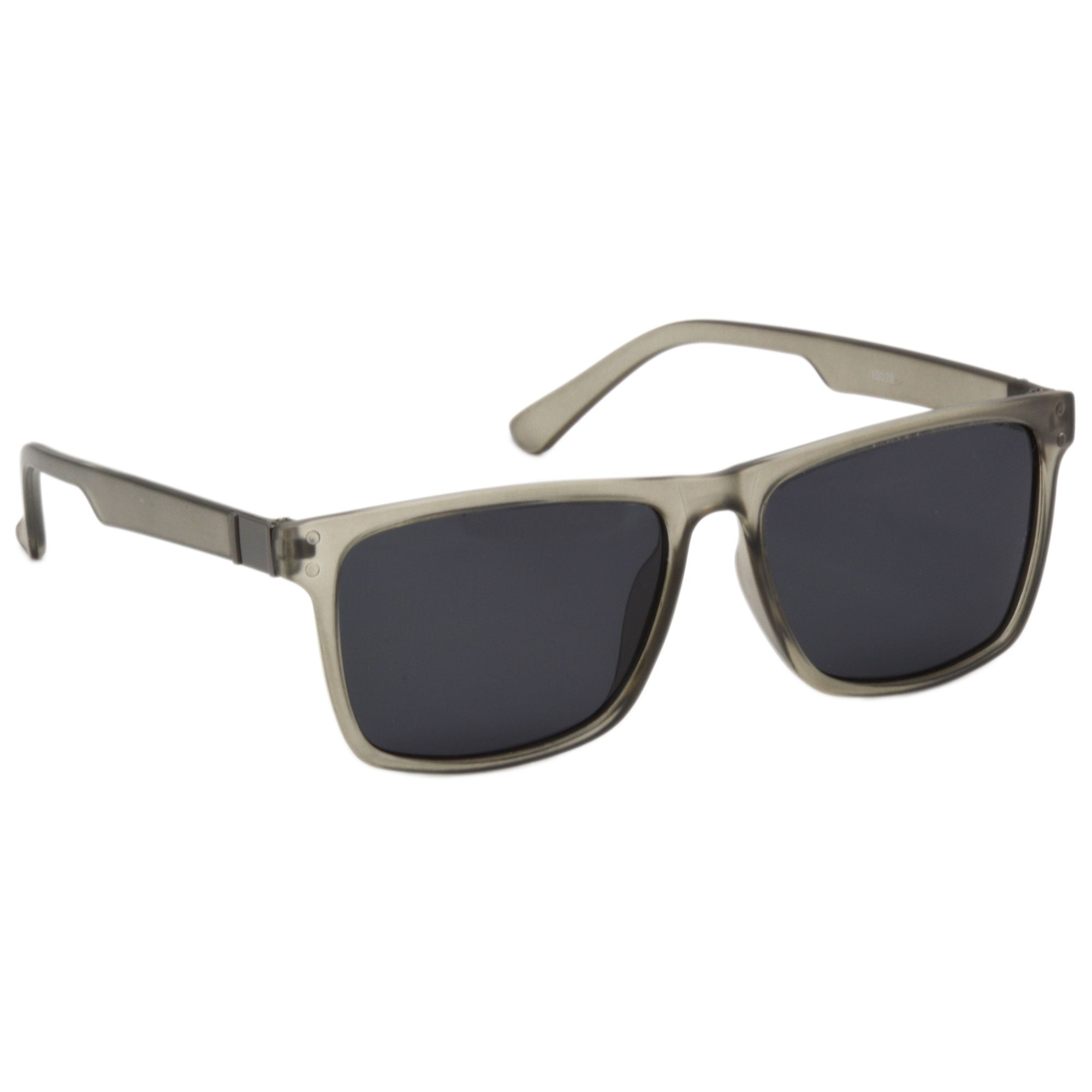 Hrinkar Grey Rectangular Cooling Glass Grey Frame Best Polarized Sunglasses for Men & Women - HRS496-GRY-BK-P