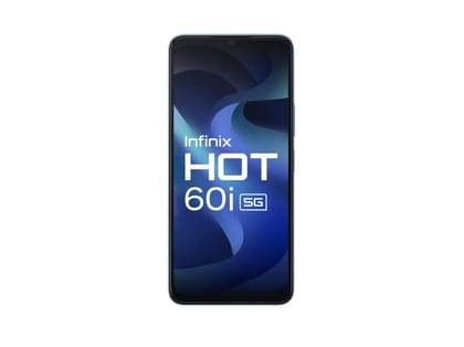 Infinix HOT60i 5G Smartphone (4GB RAM, 128GB Storage), 6000mAh Biggest Battery, Most Advanced Infinix AI- AI Eraser - Shadow Blue