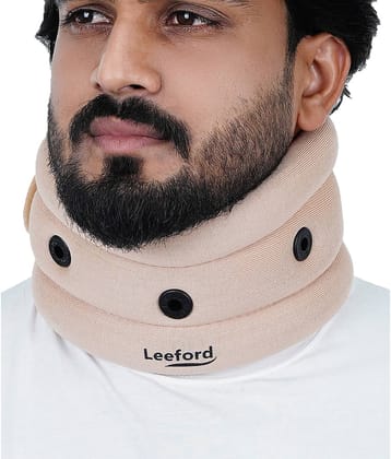 Leeford Cervical Collar - Ergonomic Neck Support for Pain Relief and comfort (S-Size)