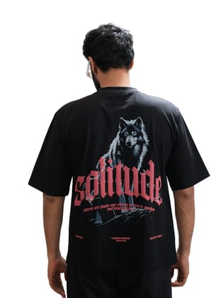 Everyday Oversized Tee - Solitude (Black)-Extra Small