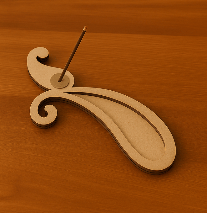 Dbeautify's Elegant Paisley MDF Incense Holder - Pooja Needs | Buy online on ZillyBuy