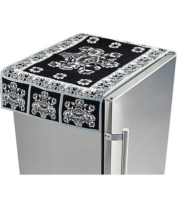 E-Retailer - Multicolor Polyester Blend Fridge  Top Cover (Pack of 1)