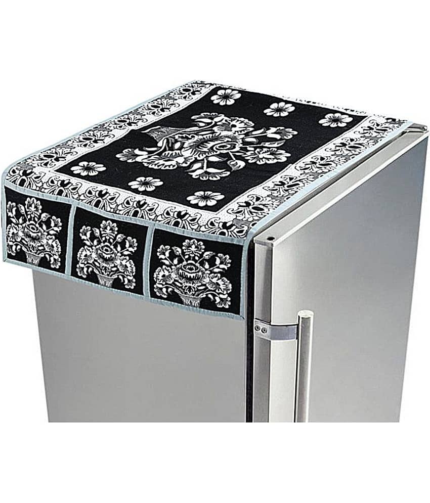 E-Retailer - Multicolor Polyester Blend Fridge  Top Cover (Pack of 1)