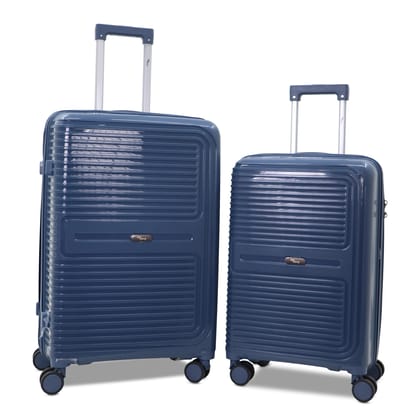 SKYCARRY | Cipher PP Hard-Shell Luggage Set (2-Piece) | TSA-Type Lock | 360 Dual Spinner Wheels | Aviation-Grade Telescopic Handle | Matte-Gloss Finish (2, Deep Indigo, Medium/Small) SKYCARRY | Cipher PP Hard-Shell Luggage Set (2-Piece) | TSA-Type Lock | 360 Dual Spinner Wheels | Aviation-Grade Telescopic Handle | Matte-Gloss Finish (2, Deep Indigo, Medium/Small)