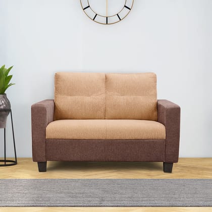Ease Sand Brown Fabric 2 Seater Sofa