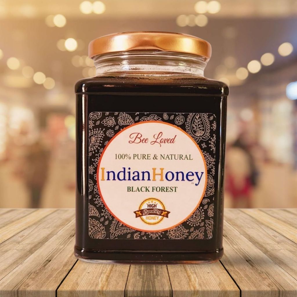 IndianHoney BlackForest Honey 100% Natural & Pure Forest-Sourced No Added Sugar (500gm)