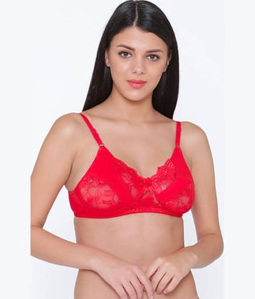 N-Gal Cotton Blend Non Padded Women's Cupless Bra ( Pink )