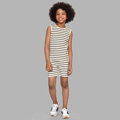 Happy Summer Adore Stripes T-Shirt & Shorts Set-3-6 M / Multicolor