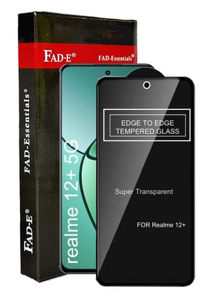 FAD-E Tempered Glass for realme 12+ 5G (Transparent)