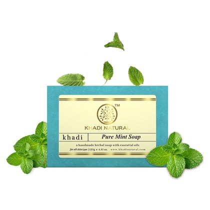 Khadi Natural Pure Mint Soap 125gm Khadi Natural Pure Mint Soap 125gm