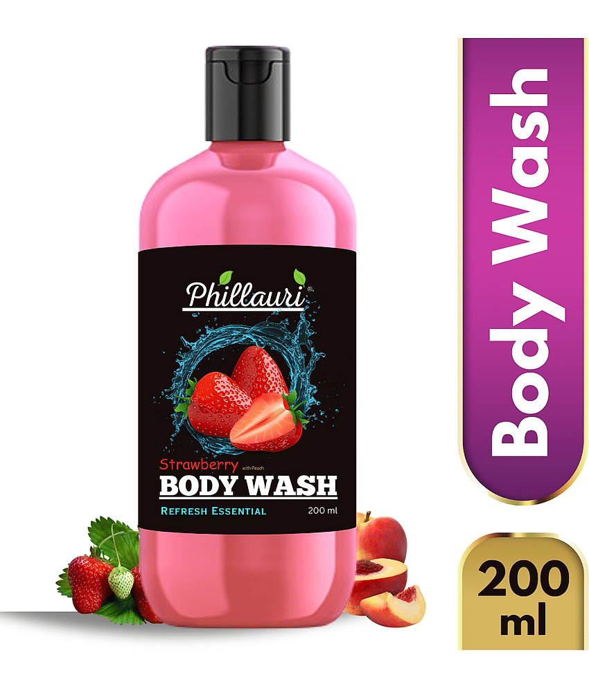 Phillauri Strawberry bodywash Nourishing Shower Gel 200 mL
