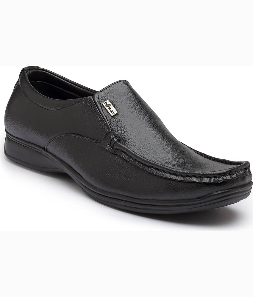 Action - Black Men's Slip On Formal Shoes