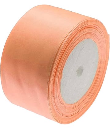 PRANSUNITA Polyster Double Face Satin Broad Ribbon for Wedding, Party Decoration ( Pack of 1 )