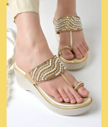 Shoetopia Bronze Women's Sandal Heels