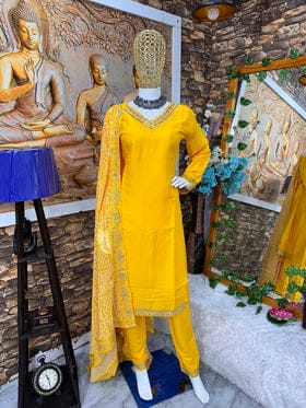 Designer Party Wear Look Top Pent And Dupatta
