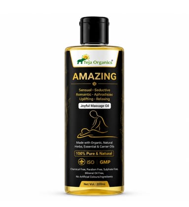 Amazing Joyful Massage Oil 100ml | Stimulates circulation | Unwind | Refreshing | Ease Tension | Feel pampered and sexy | Rekindles the love passion | Spark in relationship | Can do wonders for Physical & Mental Well being