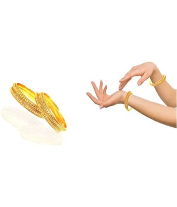 KRIMO Traditional Gold Plated Designer Bangles Jewellery For Women / Girls-10092