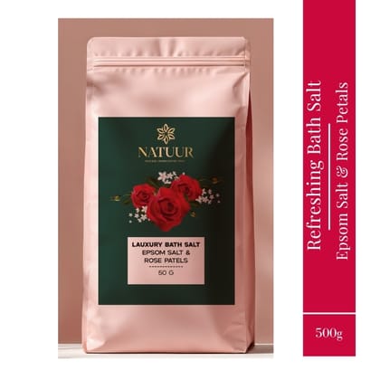 Natuur Relaxing Bath Salts Rose petals and Himalayan Salt Soak. Relax. Restore. Natuur Relaxing Bath Salts Rose petals and Himalayan Salt Soak. Relax. Restore.