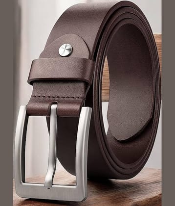 Elite Crafts - Tan 100% Leather Men's Formal Belt ( Pack of 1 )