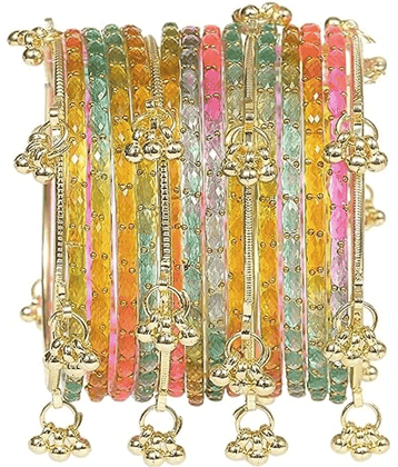 Dr.Chopra Multicolor Bangle Set ( Pack of 16 )