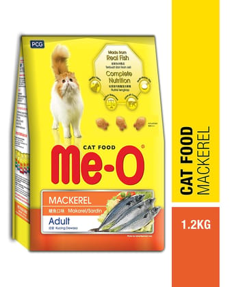 Me-O Cat Dry Food Adult Mackerel 1.2kg Me-O Cat Dry Food Adult Mackerel 1.2kg