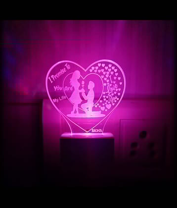 DIONA Night Lamp I Promise You Are My Life Love You Forever Romantic Couple