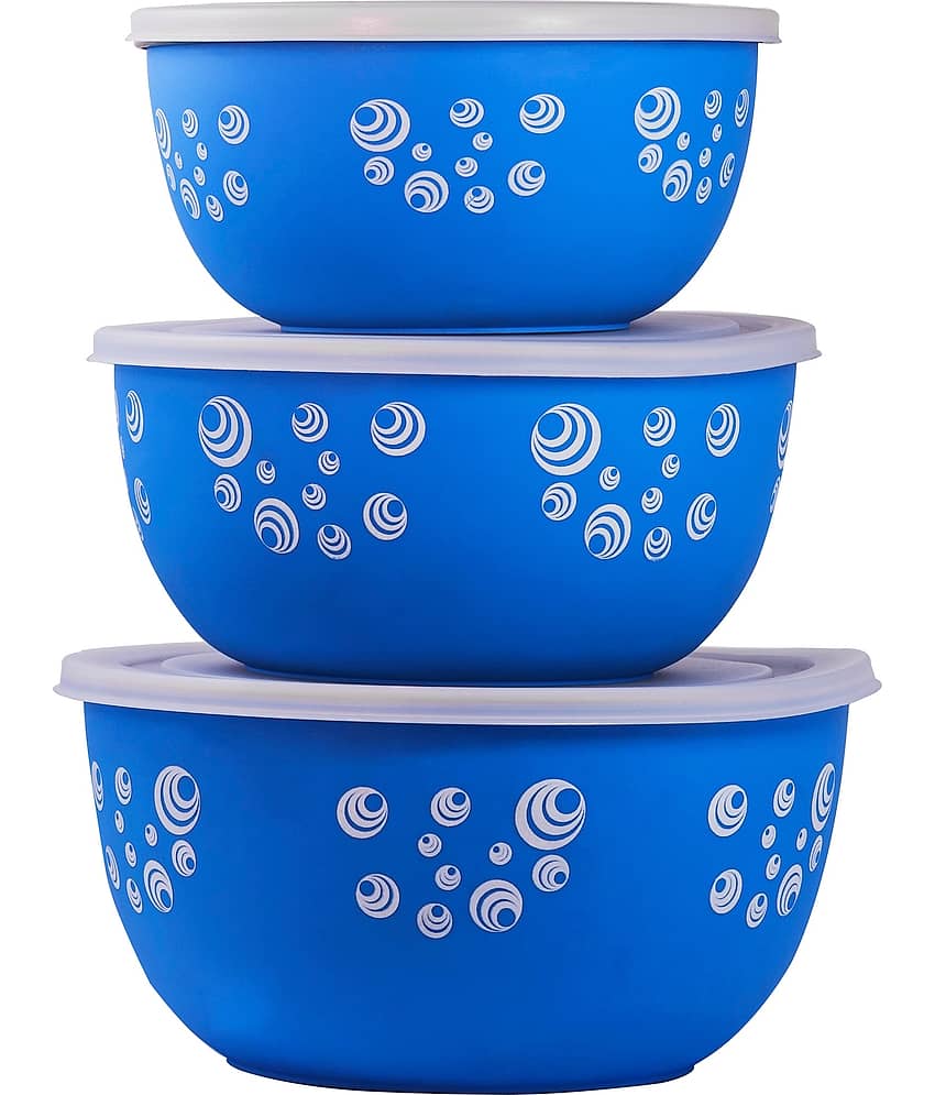 BOWLMAN Steel Food Container Set of 3 3000 mL