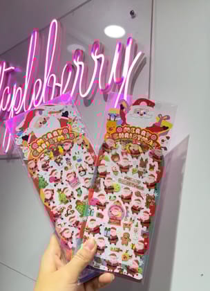 Christmas Stickers | Christmas sticker card (1 card)