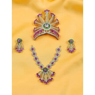 AD Jewellery set for Size 7 Laddu Gopal Ji or Krishna 12 inch height