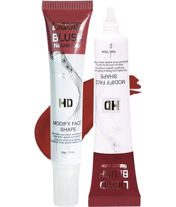 Adbeni Liquid Blusher 15gm, Effortless Glow & Long-Lasting, Easy To Blend, (02-Blissful Blush)